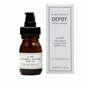 DEPOT 403 PRE-SHAVE&SOFTENING BEARD OIL SWEET ALMOND 30ML