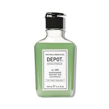 DEPOT 406 TRANSPARENT SHAVING GEL BRUSHLESS 200ML