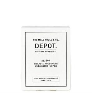DEPOT 504 BEARD&MOUSTACHE CLEANSING WIPES 12 SALVIETTE