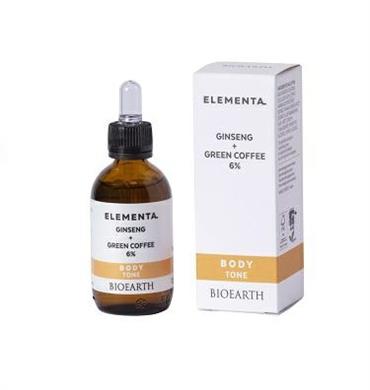 BIOEARTH ELEMENTA BODY TONE GINSENG+GREEN COFFEE 6% 50ML