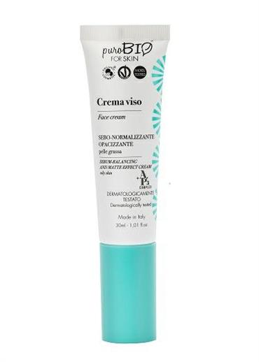 PUROBIO FOR SKIN AP3 CREMA SEBO-NORMALIZZANTE PELLE GRASSA 30ML