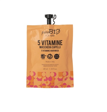 PUROBIO FOR HAIR MASCHERA 5 VITAMINE 40ML