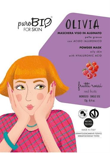 PUROBIO MASK OLIVIA MASCHERA PEEL OFF P/G FRUTTIROSSI 10 13G