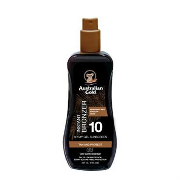 AUSTRALIAN GOLD INSTANT BRONZER SPRAY GEL SPF10 237ML