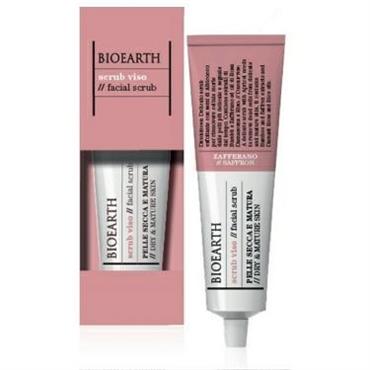 BIOEARTH SCRUB VISO ZAFFERANO PELLE SECCA/MATURA 75ML
