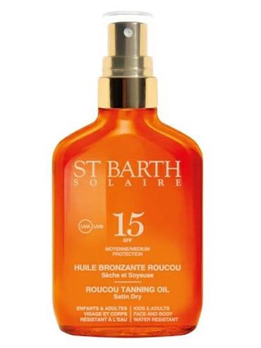 ST BARTH SOLAIRE HUILE BRONZANTE ROUCOU SPF15 100ML