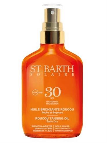 ST BARTH SOLAIRE HUILE BRONZANTE ROUCOU SPF30 100ML