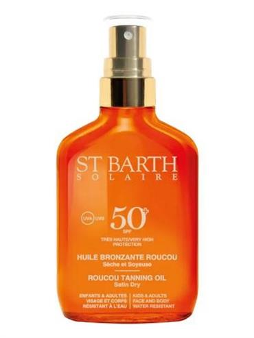 ST BARTH SOLAIRE HUILE BRONZANTE ROUCOU SPF50 100ML