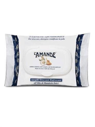 L'AMANDE MARSEILLE SALVIETTE STRUCCANTI MANDORLE DOCLI 25PZ