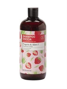 BIOEARTH FAMILY FRAGOLA & ALOE SHAMPOO DOCCIA 500ML