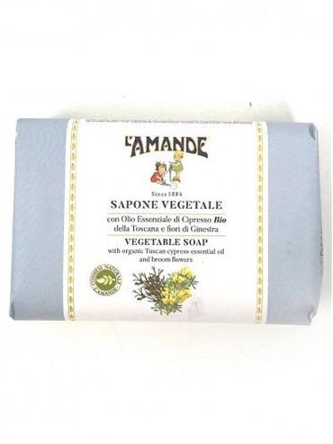 L'AMANDE TOSCANA CIPRESSO E GINESTRA SAPONE SOLIDO 200G