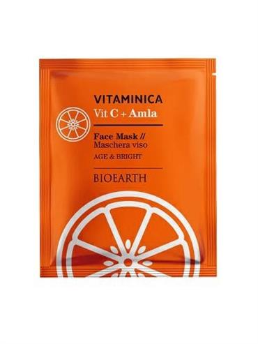 BIOEARTH VITAMINICA AGE & BRIGHT MASCHERA VISO MONOUSO 15ML