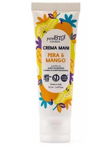 PUROBIO Crema Mani Pera & Mango 50 ml