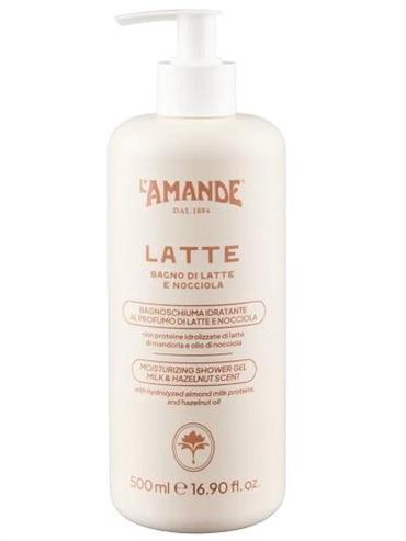L'AMANDE Latte Latte e Nocciola Bagnoschiuma 500 ml