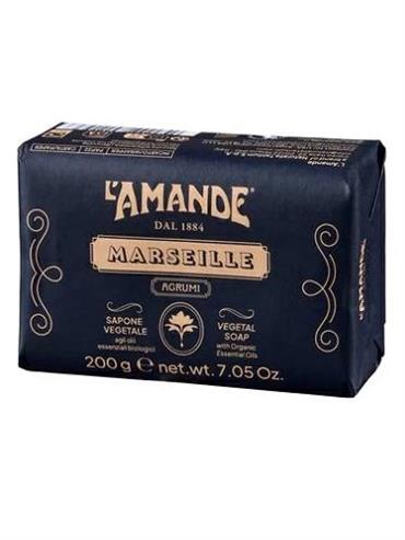L'AMANDE Marseille Agrumi Sapone Solido 200 g