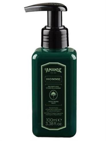 L'AMANDE Homme Pepe Nero Balsamo Viso e Barba 100 ml